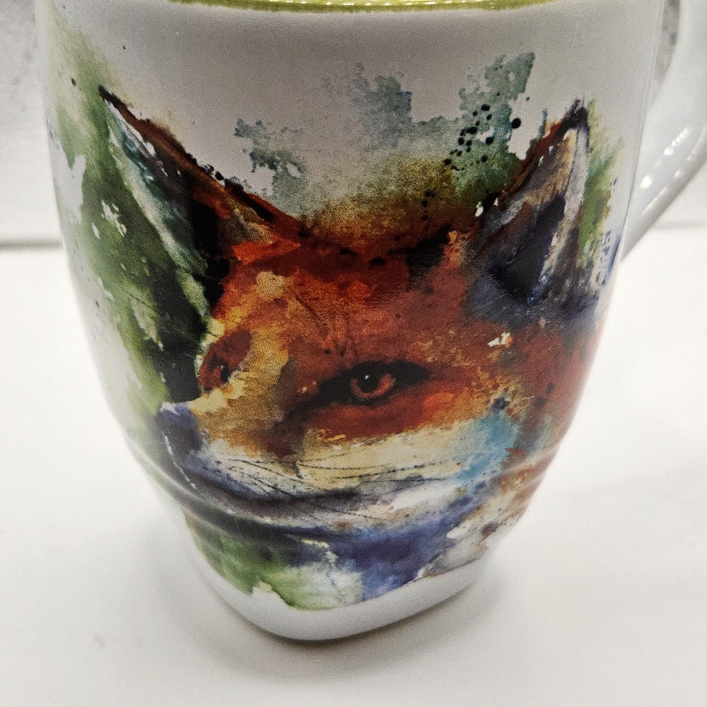 Artistic Fox Watercolor Design Mug